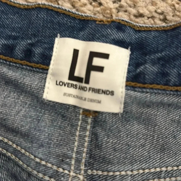 Lovers and Friends Super High Rise Cut Off Denim Shorts - Picture 4 of 5